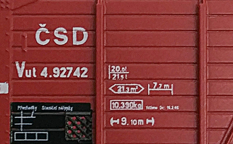 Detailný pohľad na otvorený nákladný vagón Vut ČSD TT | Kolmar