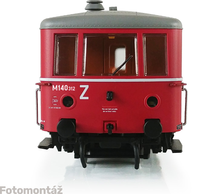 Čelný pohľad na motorák Manka M140.312 ČSD TT od firmy Kolmar